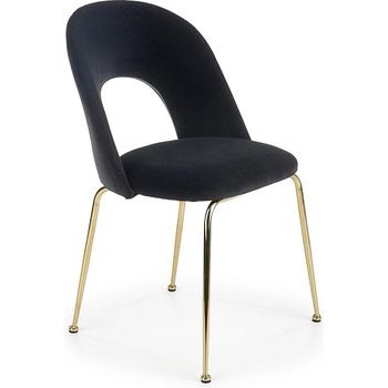 Halmar Трапезен стол k385 черен / златен