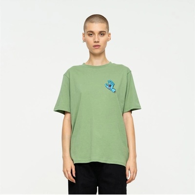 SANTA CRUZ Screaming Hand Chest T-Shirt Jade
