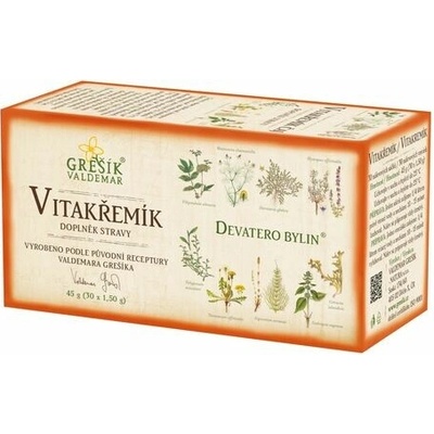 Grešík Střevní bylinný porcovaný čaj 30 x 1,5 g