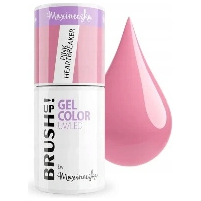 BRUSH UP! by Maxineczka Hybridný lak na nechty 5 g Pink Heartbreaker