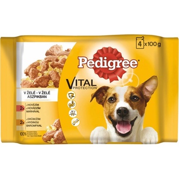 Pedigree Adult hovädzie & kuracie 4 x 100 g