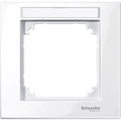 Schneider Rámček 1-násobný popisné pole biela Merten M-Plan