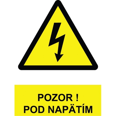 Traiva Tabuľka Pozor! Pod napätím