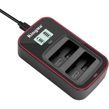 KingMa Двойно LCD USB Зарядно за LP-E8 Батерии Canon EOS 550D 600D 650D 700D