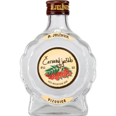 R. Jelínek Palenka z Červeného Jeřábu 42% 0,2 l (holá láhev)