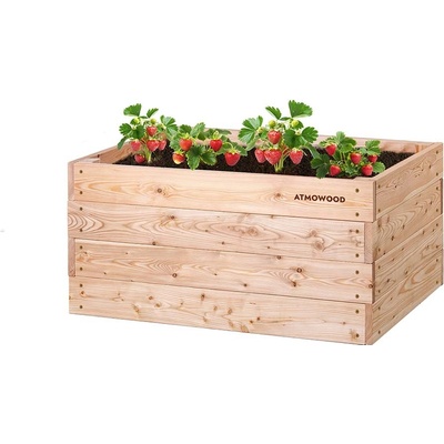ATMOWOOD Prémiový vyvýšený záhon 120 x 80 x 60 cm hnědý