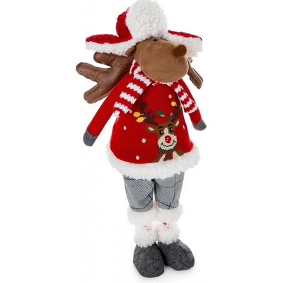 EUROFIRANY VIANOČNÁ DEKORATÍVNA FIGÚRKA REINDEER 52CM VIACFAREBNÁ