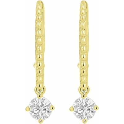 Eppi Strieborné náušnice s 0.25ct lab-grown diamantom Fana E50430
