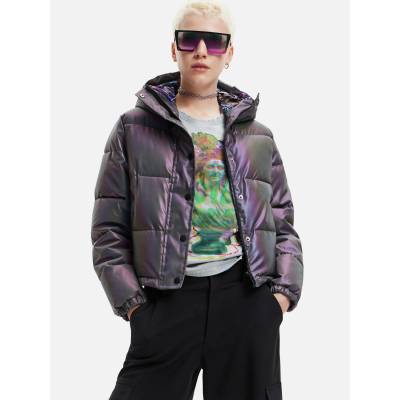Desigual Сиво дамско ватирано яке с метални елементи Desigual Re Desigual | Siv | ЖЕНИ | XL