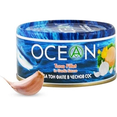 Ocean Риба тон филе в чеснов сос 185г