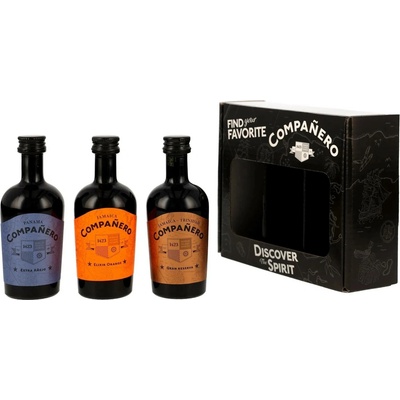 Compañero Rum 44,7% 3 x 0,05 l (set)
