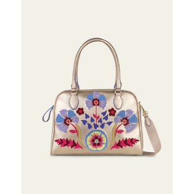 OILILY kabelka Halima s odnímatelným popruhem metalická zlatá 32 × 14 × 17 cm MEOIL1339-016
