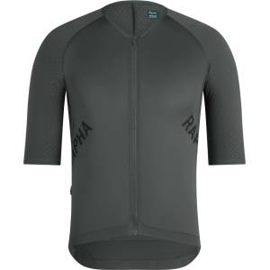Rapha Мъжка фланелка с къс ръкав за колоездене Rapha Pro Team Aero Jersey Cycling jersey - Onyx / White (056-4400-0212)