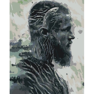 MALUJEŠ Malování podle čísel VIKINGOVÉ RAGNAR Rozměr 30 x 40 cm Rámování vypnuté plátno na rám
