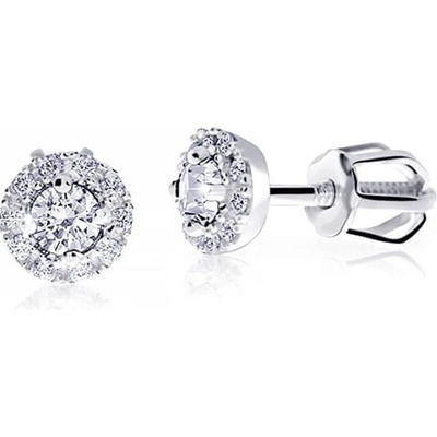 Cutie Jewellery kôstkové náušnice z bieleho zlata Z9002-3100-30-10-X-2