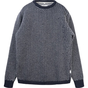 LAKOR Мъжки вълнен пуловер LAKOR Jysk Knit Jumper - Navy - размер XL (005-7420-0114)
