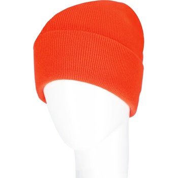 Procera Оранжева зимна работна шапка - плетена неонова (4312or)
