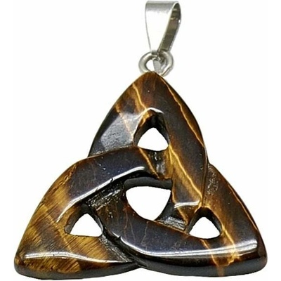 Nefertitis Tygří oko přívěsek Triquetra NF46552