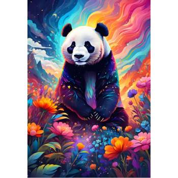 Alipson Puzzle - Puzzle Colourful Panda - 1 000 piese