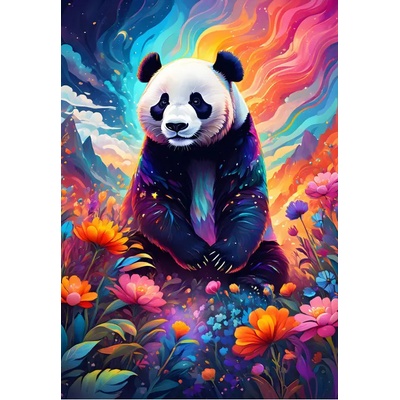 Alipson Puzzle - Puzzle Colourful Panda - 1 000 piese