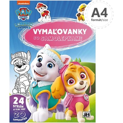Omalovánka JM A4 Lábkova patrola samolepky
