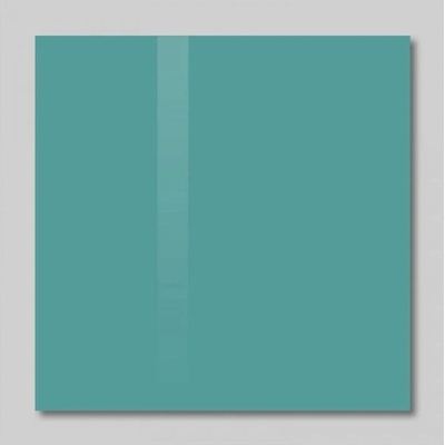 SOLLAU Sklenená magnetická tabuľa zelená smaragdová 65 x 100 cm