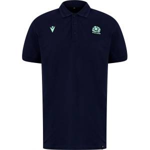 Macron Блуза с яка Macron Scotland Rugby Union Polo Shirt 2024 Adults - Navy