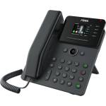 Fanvil VoIP телефон Fanvil V61G, 2.4" 320x240 цветен дисплей, 4 SIP акаунта, 12 линии, 2x 10/100/1000 Mbps LAN порта, PoE, черен (V61G)