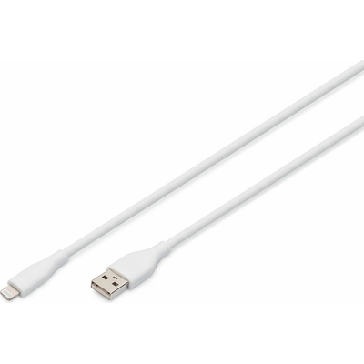 Digitus AK-600108-010-W USB 2.0, vidlice Apple Lightning,USB A vidlice, 1m, bílý