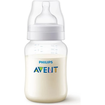 Philips Шише за хранене Philips Avent Anti-Colic, 260 ml - с биберон поток 2, 1м+ (00A.0585.001)