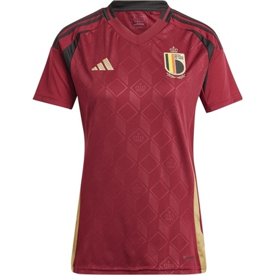 adidas Дамска футболна фланелка Adidas Belgium Home Shirt 2024 Womens - Red