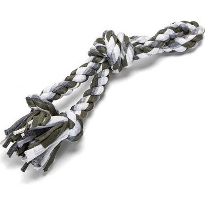 Nobleza bavlněné lano s hrubým uzlem 32 cm zelená