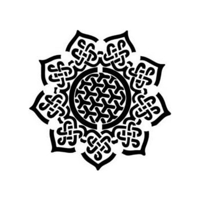 Artremiss Mandala plastová šablona 006 C 14,5x14,5cm – Zboží Dáma