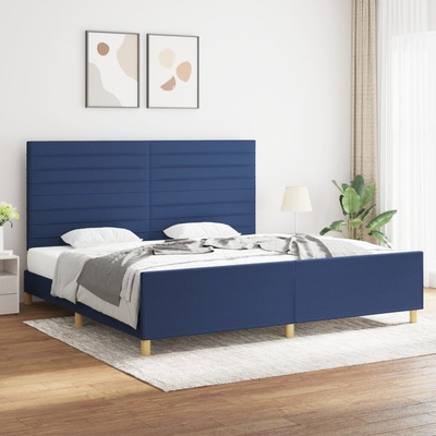 vidaXL 11461.3125168 Rám postele bez matrace modrý textil