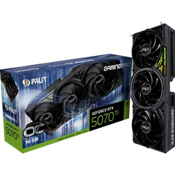 Image 1 of Palit GeForce RTX 5070 Ti GamingPro OC 16GB GDDR7 256bit (NE7507TS19T2-GB2031A)
