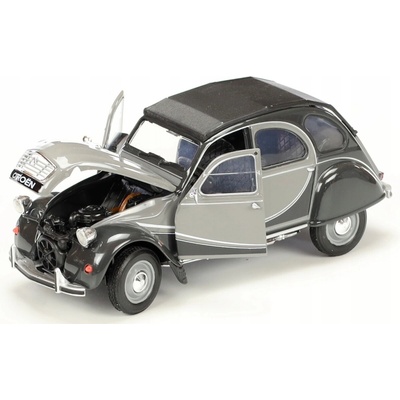 Welly Kovový model auta Citroen 2CV 6 CharlestonNex šedý 1:24