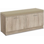 Bogdan Furniture G Шкаф за обувки Мебели Богдан Reni-BM, Сонома с бежова възглавница