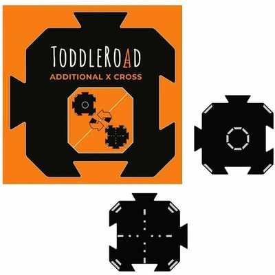 Toddleroad 2188 Kruhový objezd a křižovatka 2 silikonové díly