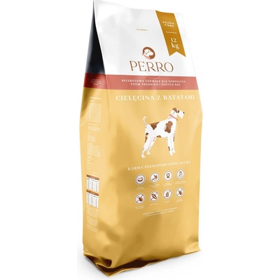 PERRO Grain Free velké a střední telecí batáty 12 kg