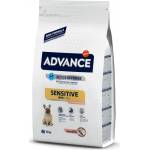 Affinity Advance Dog Mini Adult Sensitive - сьомга и ориз, високачествена храна за пораснали кучета от дребните породи, при алергии към птичи протеин или към други съставки, които се свързват с хранителни алер