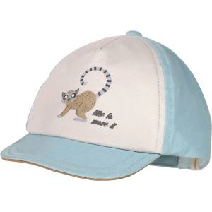 maximo Шапка с козирка Maximo Baby Boy's Cap Lemur Flexdach mit Klettverschluß Cap - Cloud Blue - размер 47-49 cm (904-4093-0111)