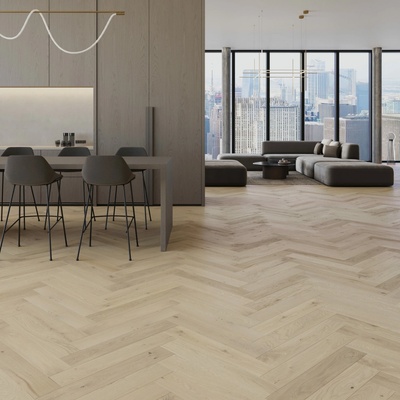 Barlinek Herringbone 130 Dub Marzipan Muffin 1WC000014 0,65 m²