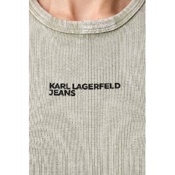 Karl Lagerfeld Jeans рокля от памук с еластан (B3W13035)