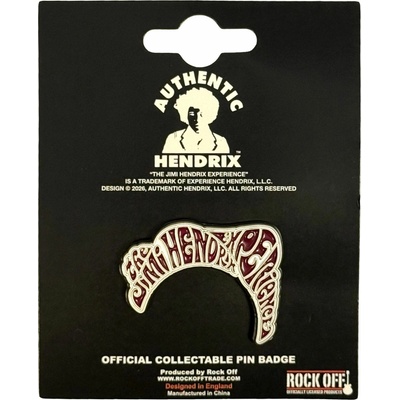 RukaHore odznak Jimi Hendrix pin badge swirl logo