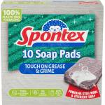  Spontex Телени гъби за миене на съдове със сапун 10бр (3144)