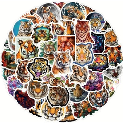 Set 63 samolepek tygr