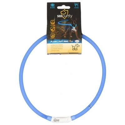 Duvoplus USB - светещ нашийник за кучета - син, обиколка 70 см, Белгия - 1270005