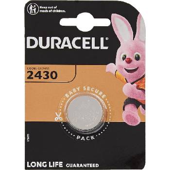 Duracell Бутонна батерия литиева duracell cr2430, 3v, 1 бр. в блистер, цена за 1 бр (dur-bl-cr2430)