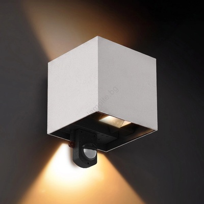 Brilagi - LED външно стенно осветително тяло със сензор CUBE LED/6W/230V сиво IP65 (BG5255)