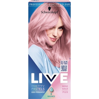 Schwarzkopf Live Ultra Brights barva na vlasy Rose Gold P123